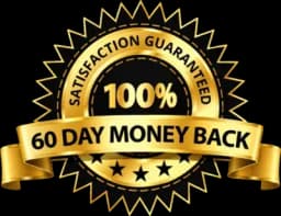 100% satisfaction guaranteed, 60-day money back